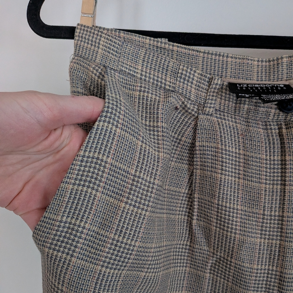 Vintage Plaid Pants - Picture 3 of 4